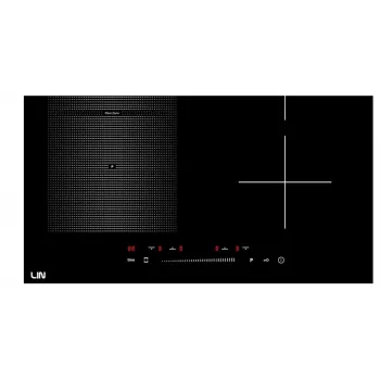 LIN LI-B47221 7200 W indukcinė kaitlentė – 4 zonų įmontuojama keraminio stiklo kaitlentė, liečiamasis valdymas, booster, laikmatis, juoda | Kur.lt