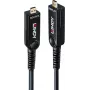 Lindy 100m šviesolaidinis hibridinis Micro-HDMI 8K60 LSZH kabelis su nuimamais HDMI jungtimis 38550