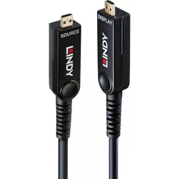 Lindy 20 m šviesolaidinis hibridinis Micro-HDMI 8K60 LSZH kabelis su nuimamais HDMI jungtimis 38542