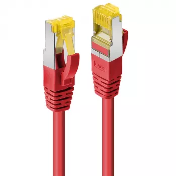 LINDY 30m Cat.7 SFTP PiMF halogen-free RJ45 tinklo kabelis, raudonas 47301