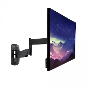 LINDY reguliuojamas monitoriaus laikiklis prie sienos (juodas, monitoriams iki 66 cm / 26 inch) su pilnu judesiu, pakreipimu ir pasukimu, VESA 75x75/100x100, maks. 15 kg