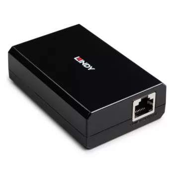 LINDY PoE į USB Type-C skirstytuvas konverteris, 15W Power Delivery, Gigabit Ethernet, USB 2.0 duomenys, juodas 73474