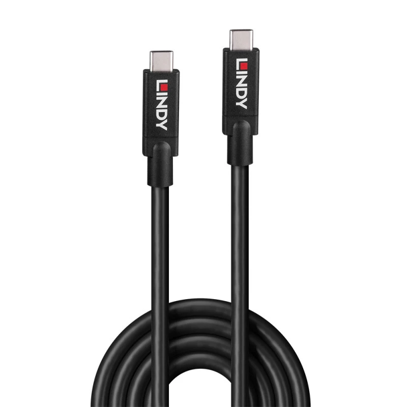 Lindy 43439 USB 3.2 Gen 2 USB-C į USB-C aktyvusis kabelis, 8 m, 10 Gbps, 8K60, 100 W PD