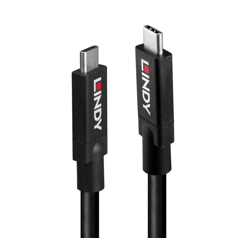 Lindy 43439 USB 3.2 Gen 2 USB-C į USB-C aktyvusis kabelis, 8 m, 10 Gbps, 8K60, 100 W PD
