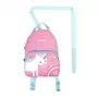 LittleLife Toddler Backpack Face Unicorn 2L vaikiška kuprinė su atsegamu saugos pavadėliu