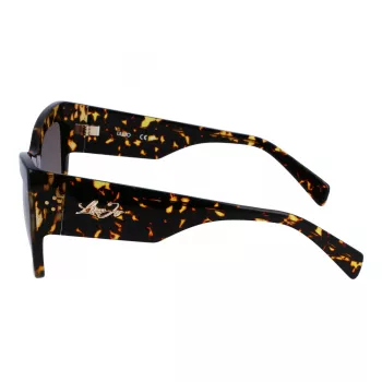 LIU JO LJ785S Moteriški akiniai nuo saulės Havana Acetate Square Frame Brown Gradient Lens 61mm