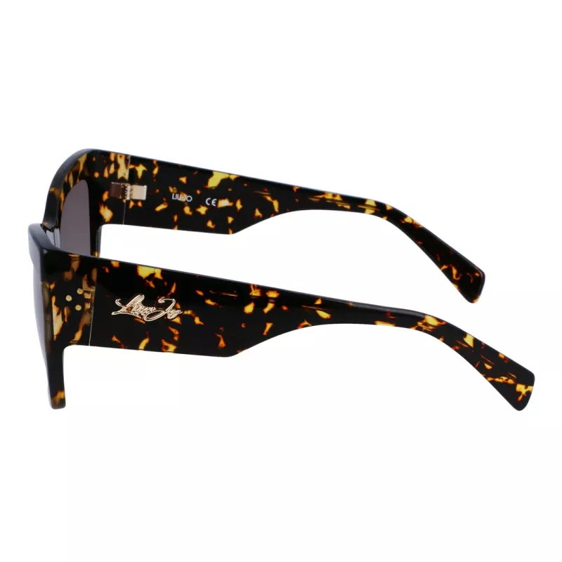 LIU JO LJ785S Moteriški akiniai nuo saulės Havana Acetate Square Frame Brown Gradient Lens 61mm