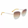 LIU JO Moteriški Akiniai nuo Saulės 46591-717 Havana Acetato Kvadratinis Rėmas Rudi Gradientiniai Lęšiai 55/17/140 mm