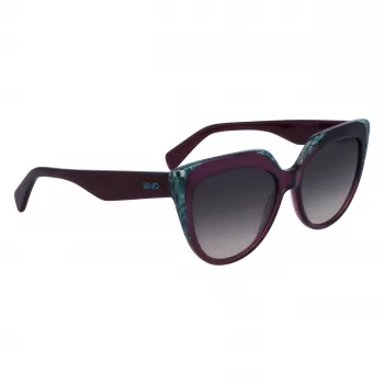 LIU JO Moteriški Akiniai nuo Saulės LJ783S-513 Havana Brown Drugelio Formos Acetatas 55mm