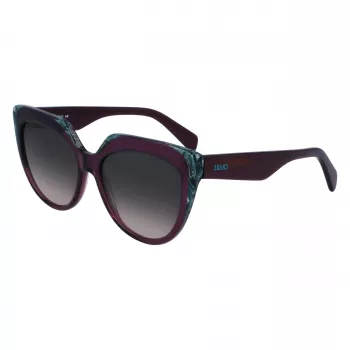 LIU JO Moteriški Akiniai nuo Saulės LJ783S-513 Havana Brown Drugelio Formos Acetatas 55mm