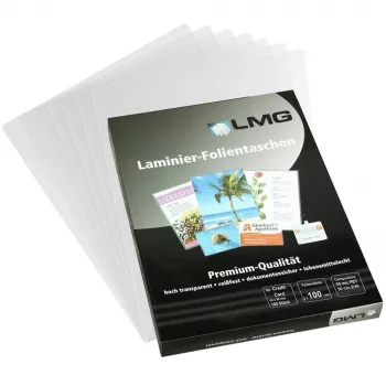 LMG Signaltechnologie 25 laminavimo maišelių rinkinys blizgus A3 formatui, 125 mikronų