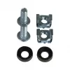 LogiLink 19 inch kabelių tvarkymo žiedas 140 x 100 mm, šoninis kabelių įvedimas, juodas