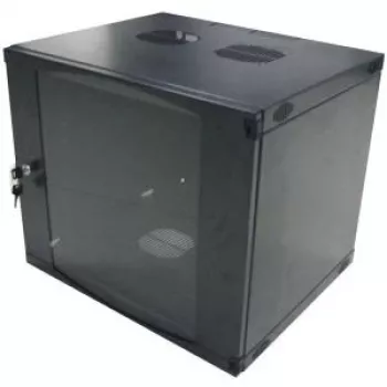 LogiLink 19 colių sieninis vienos sekcijos spintos 9U, surenkama, juoda