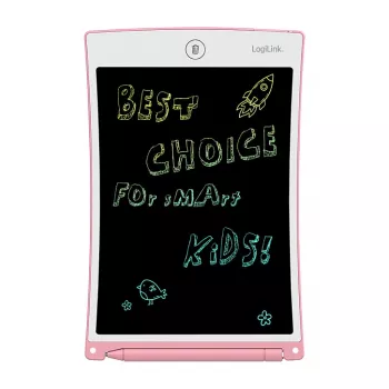 LogiLink LCD rašymo planšetė 8,5 colio, įvairiaspalvė, rožinė AA0180
