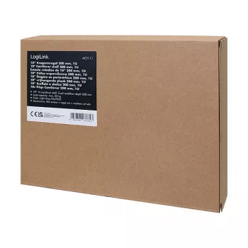 Logilink ACT111 Konsolinė lentyna 200 mm 1U pilka | Kur.lt