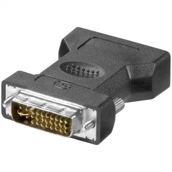 LogiLink AD0001 DVI-I į VGA adapteris, DVI-I kištukas į HD15 lizdą, 1080p, juodos spalvos