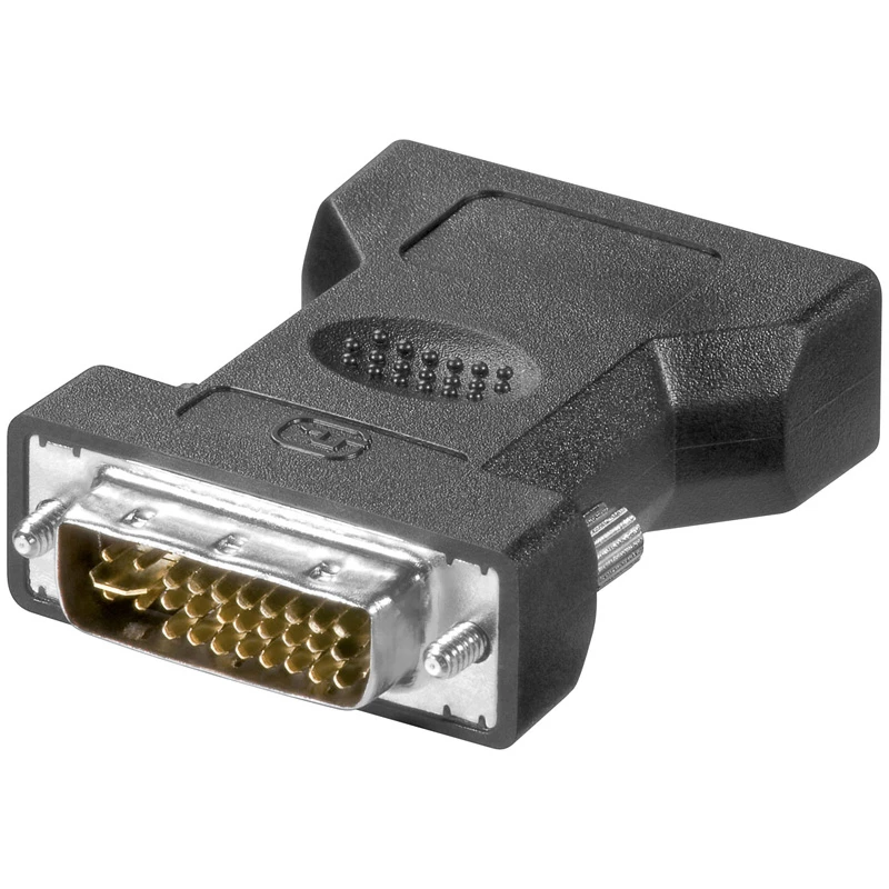 LogiLink AD0001 DVI-I į VGA adapteris, DVI-I kištukas į HD15 lizdą, 1080p, juodos spalvos