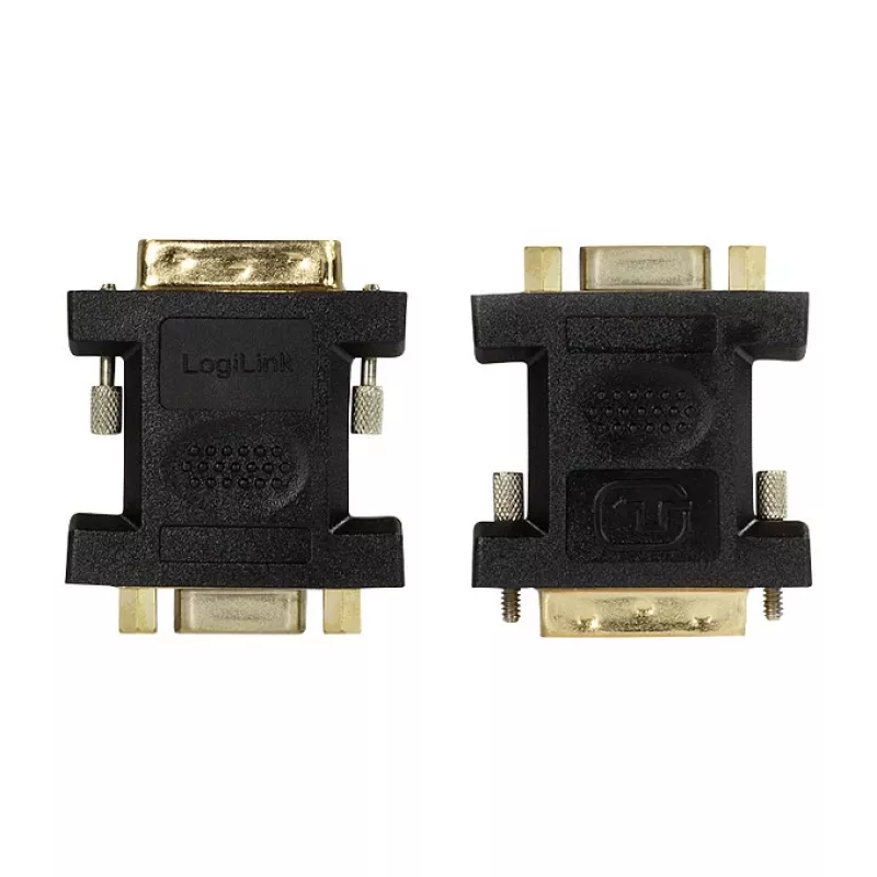 LogiLink AD0001 DVI-I į VGA adapteris, DVI-I kištukas į HD15 lizdą, 1080p, juodos spalvos