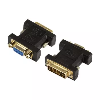 LogiLink AD0001 DVI-I į VGA adapteris, DVI-I kištukas į HD15 lizdą, 1080p, juodos spalvos