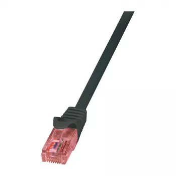 LogiLink Cat.6 U/UTP Patch Laidas, 3 m, juodas, 1 Gbps, RJ45, Snagless, gryno vario