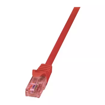 LogiLink Cat.6 U/UTP Patch Laidas, grynas varis, raudonas, 0,5 m, PrimeLine