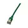LogiLink CQ9015S Cat.6A U/FTP SlimLine komutacinis kabelis, TPE, 0,3 m, žalias