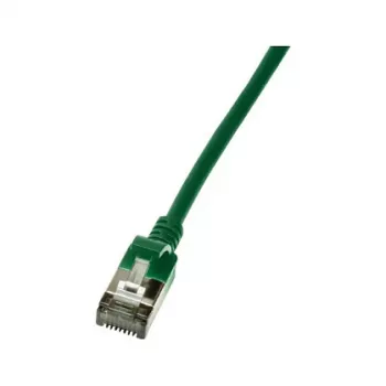 LogiLink Cat.6A S/FTP TPE SlimLine Patch Laidas, žalias, 1,0 m