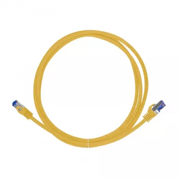 LogiLink Cat.6A S/FTP Ultraflex Patch Laidas, GHMT sertifikuotas, geltonas, 0,25 m