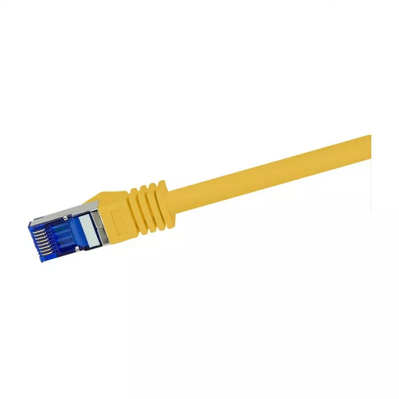 LogiLink Cat.6A S/FTP Ultraflex Patch Laidas, GHMT sertifikuotas, geltonas, 0,25 m