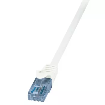 LogiLink Cat.6A U/UTP eterneto pataisos kabelis, RJ45, 0.25m, balta