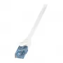 LogiLink Cat.6A U/UTP eterneto pataisos kabelis, RJ45, 0.25m, balta