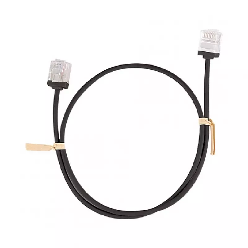 LogiLink Cat.6A U/UTP Slim High-Flex Patch Cable, 0.3m, juoda