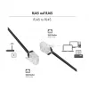 LogiLink Cat.6A U/UTP Slim High-Flex Patch Cable, 0.3m, juoda