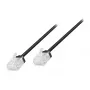 LogiLink Cat.6A U/UTP Slim High-Flex Patch Cable, 0.3m, juoda