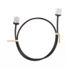 LogiLink Cat.6A U/UTP Slim High-Flex Patch Cable, 0.5 m, juoda