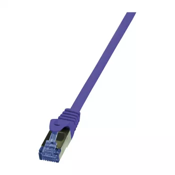 LogiLink Cat6a pataisos kabelis 1.5m PrimeLine S/FTP PiMF LSZH violetinis
