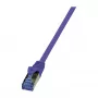 LogiLink Cat6a pataisos kabelis 1.5m PrimeLine S/FTP PiMF LSZH violetinis