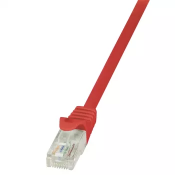 LogiLink CP1024U CAT 5e U/UTP Patch Laidas, 0,5 m, Raudonas, RJ45, Snagless