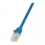 LogiLink CP1026U Cat 5e U/UTP jungiamasis laidas, 0,5 m, mėlynas, su apsauga nuo užkabinimo