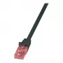 LogiLink CQ2013U CAT 6 U/UTP Patch Laidas, 0,25 m, Juodas, LSZH, Snagless