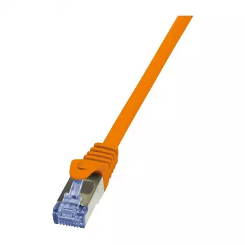 LogiLink CQ3068S Cat.6a S/FTP RJ45 Patch Laidas, 3 m, oranžinis, Snagless (LSZH)