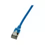LogiLink CQ9066S Cat6a U/FTP (STP) tinklo laidas, 3 m, mėlynas