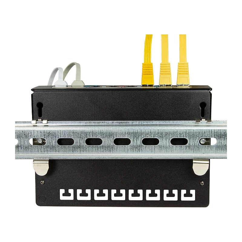 LogiLink DIN Rail tvirtinimo kronšteinai, nerūdijantis plienas, 2 vnt.