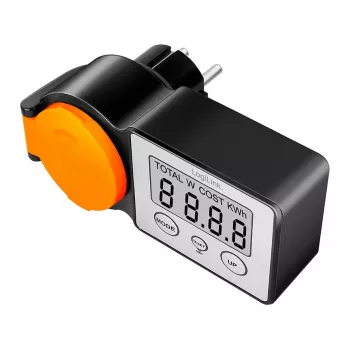 LogiLink EM0007 lauko energijos sąnaudų matuoklis, IP44 apsauga nuo purslų, 16A, 3680W, Schuko, LCD