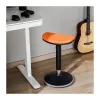 LOGILINK EO0071 Ergonominė aukščio reguliavimo svyruojanti kėdė, oranžinė – 120 kg talpa, dujinis amortizatorius