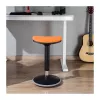 LOGILINK EO0071 Ergonominė aukščio reguliavimo svyruojanti kėdė, oranžinė – 120 kg talpa, dujinis amortizatorius