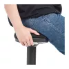 LOGILINK EO0071 Ergonominė aukščio reguliavimo svyruojanti kėdė, oranžinė – 120 kg talpa, dujinis amortizatorius