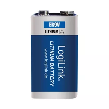 LOGILINK ER9VLIB 9V ličio baterija (1 vnt., lizdinė pakuotė) – 1200 mAh, neįkraunama, PP3