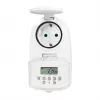 LOGILINK ET0008 lauko skaitmeninis laikmatis – IP44, 10 ON/OFF programų, 16A/3680W, Schuko (F tipas), juoda/pilka