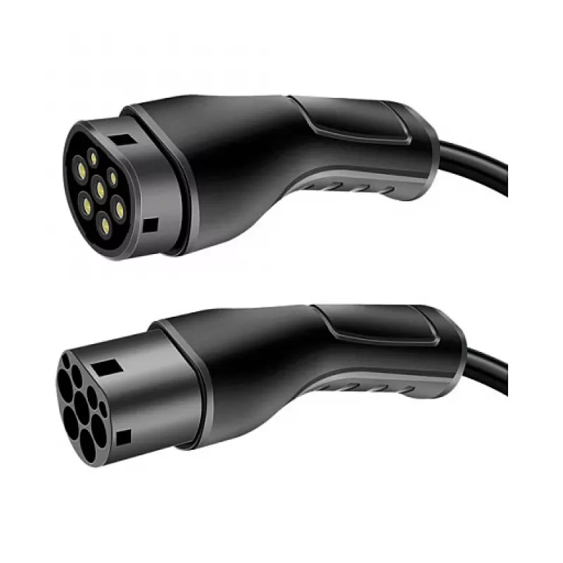 LogiLink EVC0125 Type 2 elektrinio automobilio įkrovimo kabelis – 11 kW, trifazis, 20 A, 7,5 m, juodas su nešiojimo krepšiu